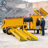 Mobile Goldwaschanlage 50TPH Diesel-Trommelsieb für Alluvial-Sand CE-Zertifiziert für Afrika