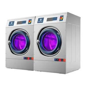 Mesin Pengering cucian otomatis, peralatan mencuci cucian dudukan lembut 20 kg komersial otomatis kualitas tinggi