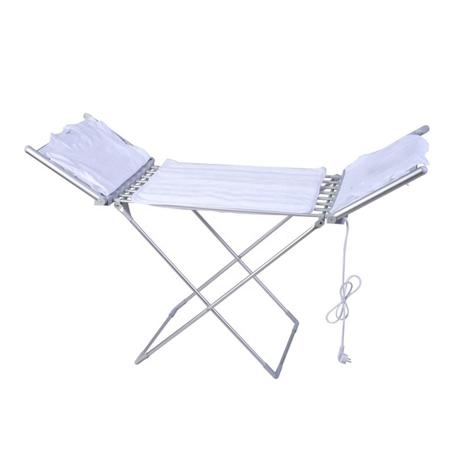 Indoor Foldable Aluminum Electric Clothes Drying Rack with Wings for Bathroom and Balcony Clothing Organizer