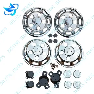 16 Inches Chrome Truck Wheel Hub Cover Body Spare Parts For HINO Isuzu Neutral Packing Or OEM Packing Partes De Hino 500 1 Years