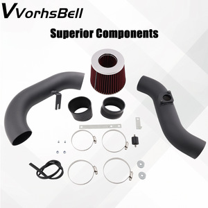 ชุดท่อไอเสียเย็นสำหรับ Subaru Impreza WRX STI 2002-2007 2.0L 2.5L เงินดำการอัพเกรดตัวกรองอากาศการไหลเวียนสูง - Product Image 3