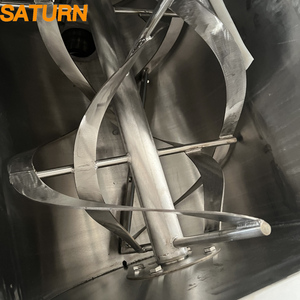 เครื่องผสมผงแห้งแนวนอนเครื่องผสมแบบริบบิ้นอุปกรณ์ผสมเม็ดพลาสติกสำหรับอุตสาหกรรม - Product Image 5