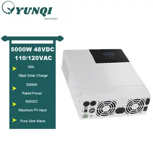 Yunqi Hybride Zonne-Energie Omvormer Wifi 24V 48V Hybride Inversor Zonne-Energie Omvormer 3kw 5kw Omvormer & Converter