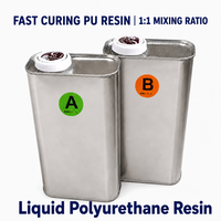 Résine polyuréthane liquide à deux composants à durcissement rapide pour la fabrication d'objets et de jouets - Résine PU haute résistance