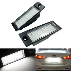 Luz de Matrícula Hyundai 92501D3100 LED Blanca para Forte Sedán 2019 en Adelante Tipo Empotrado Material ABS - Product Image 1