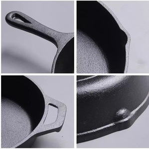 Utensilios de Cocina para Exteriores, Sartén y Plancha de Hierro Fundido Pre-Sazonada, Ecológica, Antiadherente, Apta para Hornos, Estufas de Gas e Inducción - Product Image 6
