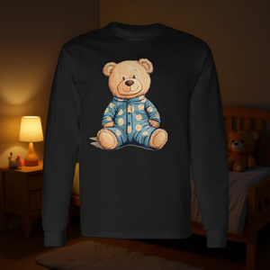 Oso de peluche con disfraz de pijama, camiseta de manga larga para sonrisas nocturnas - Product Image 3