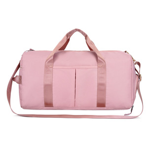 Duffel Bag With Wet And Dry Separation Pink Oxford Cloth Gym Travel Sports Bag For Men And Women - Product Image 4