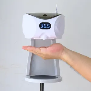 Desinfectante de manos automático, dispensador de jabón en aerosol de espuma líquida, Alcohol, para Hotel, comercial, montado en la pared, 430ml