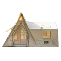 Tente à air d'aventure en tissu Oxford avec sol en PE haute densité Tente de camping gonflable portable imperméable pour l'évasion en montagne