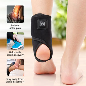 Support de cheville chauffant électrique réglable thérapie par compresse chaude masseur enveloppant les pieds pour les blessures et le soulagement de la douleur hivernale - Product Image 2