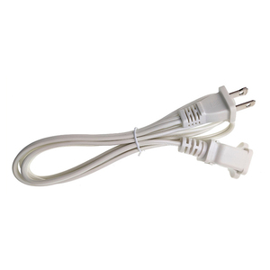 화이트 미국 두 플러그 연장 케이블 SPT-2 이중 병렬 2 * 18AWG 미국 여성 소켓 전원 코드 사용자 정의 - Product Image 5