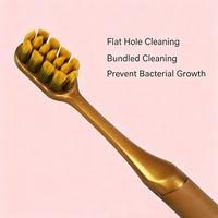 Brosse à dents à poils doux avec manche enveloppé de caoutchouc antidérapant et confortable - Conception légère et pratique pour les soins bucco-dentaires quotidiens