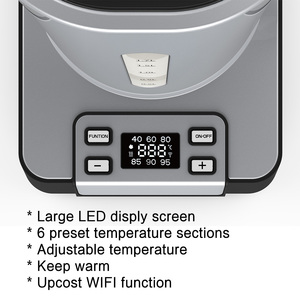Hervidor Eléctrico Inteligente Cuadrado de 1.7 Litros y 2200W, Metálico, Venta al por Mayor en China, Hervidor Eléctrico Cuadrado Tuya con Control de Temperatura - Product Image 3