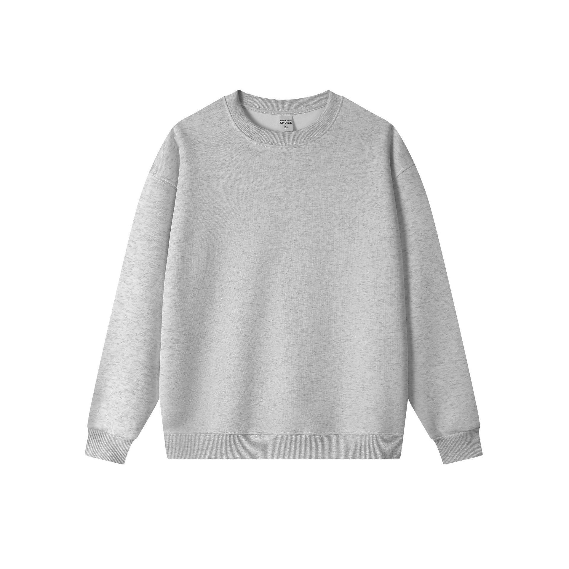 Crew Neck - Heather Grey