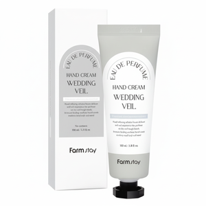 Crème pour les mains Eau de Parfum Farmstay 100ml, parfum floral voile de mariée et hydratant, en promotion - Product Image 1