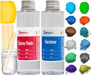 Kit di <span class=keywords><strong>resina</strong></span> <span class=keywords><strong>epossidica</strong></span> cristallina sistema di 1:1 atossico ecologico per gioielli in <span class=keywords><strong>resina</strong></span> artistica - Product Image 3
