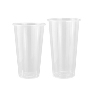 Gobelets à bulles jetables en PP Zhongxing en gros avec couvercles, design épaissi, écologiques, transparents, imprimés en sérigraphie, estampés or - Product Image 4