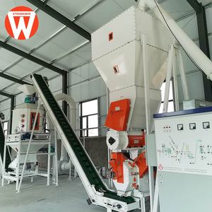 Usine 1-2 tonnes/h nouvelle <span class=keywords><strong>ligne</strong></span> de production de machine à granulés d'alimentation animale pour poulet vache bétail lapin <span class=keywords><strong>ferme</strong></span> volaille bétail - Product Image 3