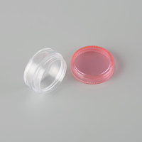 Pots en plastique transparent 10 ml avec couvercle à vis pour crème visage, fard à paupières, poudre libre