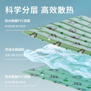 Nouvelle tapisserie rafraîchissante pour animaux de compagnie, tapis rafraîchissant pour chien pour l'été, tapis rafraîchissant pour chat, taille extra large, vente en gros directe usine transfrontalière. - Product Image 1