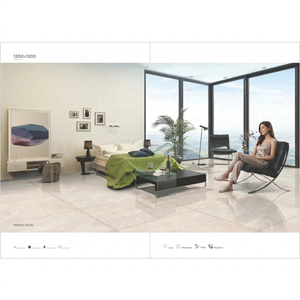 Azulejos de porcelana digitalizados con aspecto de piedra mate, 1200x1200mm, antideslizantes, para pisos y paredes. - Product Image 3