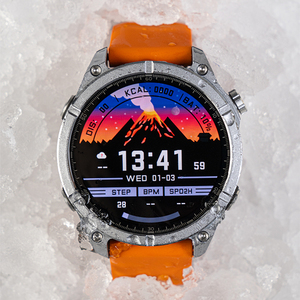 <span class=keywords><strong>Nouvelle</strong></span> montre connectée HD300 ronde AMOLED avec lampe de poche, NFC, étanche 3ATM, suivi sportif, suivi de la santé, montre connectée - Product Image 1