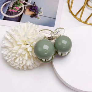 Horquilla para el Cabello con Diseño Geométrico Verde, Creativo y Único, Estilo Simple y Lujoso para Mujer, Venta al Por Mayor, 2026 - Product Image 3