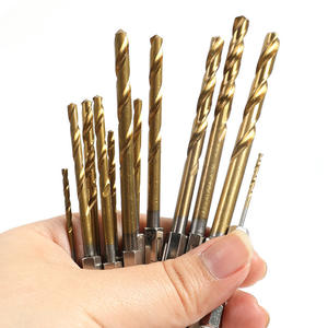 ชุดดอกสว่านไฟฟ้าเหล็กความเร็วสูง 13 ชิ้น ชุดดอกสว่านเคลือบไทเทเนียมสำหรับเจาะไม้ พลาสติก และไทเทเนียม - Product Image 5