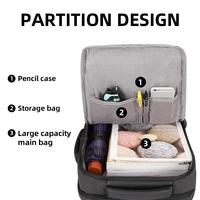 Sac à dos de voyage sportif décontracté imperméable avec logo personnalisé, chargement USB, pour ordinateur portable et affaires