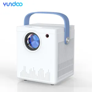 YUNDOO 2023 WiFi 1080P投影仪CY301支持清晰的图像投影，带简易遥控投影仪usb投影仪