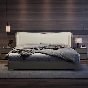 Meubles <span class=keywords><strong>de</strong></span> chambre à coucher en <span class=keywords><strong>bois</strong></span> <span class=keywords><strong>de</strong></span> luxe moderne, lits rembourrés doux, <span class=keywords><strong>lit</strong></span> double king size, ensemble <span class=keywords><strong>de</strong></span> cadre <span class=keywords><strong>de</strong></span> <span class=keywords><strong>lit</strong></span> avec tête <span class=keywords><strong>de</strong></span> <span class=keywords><strong>lit</strong></span> design avec rangement - Product Image 4