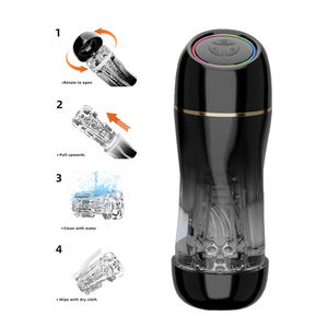 Vente chaude adulte automatique Silicone poupée exercice Machine aspiration Vibration ciel étoilé avion tasse Premium masturbateurs - Product Image 3