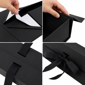 กล่องบรรจุภัณฑ์แม่เหล็กพับได้คุณภาพสูง กล่องของขวัญแข็งแบบพับได้ - Product Image 3