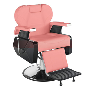 Fauteuil de Barbier Inclinable Moderne avec Repose-Pieds en Plastique et <span class=keywords><strong>Silicone</strong></span>, Polyvalent pour Soins Capillaires et Coiffure Homme, Toilettage de la Barbe - Product Image 3