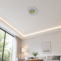 Plafonnier LED rond encastré, haute luminosité, dissipateur thermique en aluminium, pour éclairage intérieur domestique et commercial