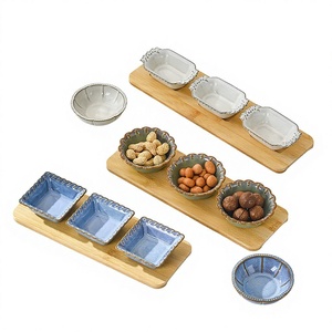 Ensemble de plats à assaisonnement de style japonais créatif, compatibles micro-ondes, petits plats ronds en céramique pour la sauce soja, le <span class=keywords><strong>vinaigre</strong></span> et les collations à usage domestique - Product Image 1