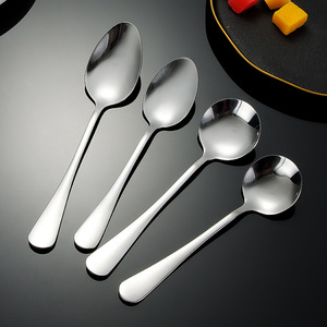 Cuillère moderne en acier inoxydable <span class=keywords><strong>1010</strong></span> vaisselle pointue pour la nourriture occidentale café mélange ménage salle à manger-vente en gros - Product Image 2