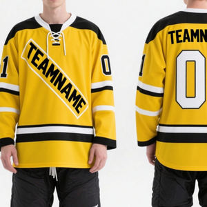 OEM&ODM 涤纶定制刺绣斜纹冰球服 全热升华冰球服 - Product Image 1