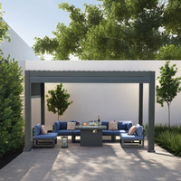 Gazebo à pergola de salon de jardin rétractable OEM pour patio auvent personnalisable pour espace extérieur
