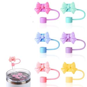 Nueva Tapa de Silicona con Diseño de Lazo para Pajitas, Cubierta Antipolvo para Pajitas de 10 mm, Accesorio Reutilizable para Vasos, Apto para Niños y Adultos - Product Image 1
