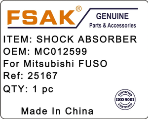 โช้คอัพหน้า <span class=keywords><strong>FU320</strong></span> /FV413 /415 MC012599สำหรับ Mitsubishi Fuso - Product Image 4