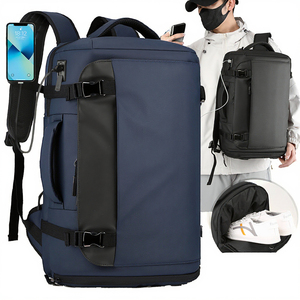 High Lightweight Waterproof Laptop <b>Backpack</b> USB Sport Travel Bag Anti-Theft Zipper Closure Polyester Lining 36-59L Nylon Unisex - Product Image 3