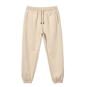 Venta al por mayor de algodón personalizado <span class=keywords><strong>Cargo</strong></span> pantalones de chándal en blanco Jogger moda cordón grueso pantalones de chándal sueltos para los hombres - Product Image 1