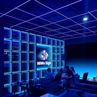 Miroir mural sur pied personnalisé 3d Infinity Mirrors Club Décoration 3d Abyss Miroirs Discothèque Miroirs mille couches Lumière