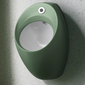 <span class=keywords><strong>Urinoir</strong></span> à gravité vert pour hommes, système de rinçage par gravité, pour espaces publics et appartements, avec écran. - Product Image 1