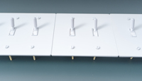Panneau en laiton blanc entier à 3 voies 15A 110V bascule moletée norme américaine gradable LED gradateur hôtel maison GFCI prise USB