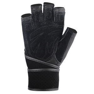Vente flash - Gants de fitness unisexes à demi-doigts de couleur unie, antidérapants, avec sangle de poignet réglable, pour la musculation - Product Image 3