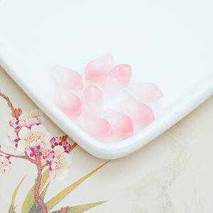 Qixian tchèque glaçure jade pétales à la main bricolage épingle à cheveux perlé matériel clip couronne étape secouant interdit a - Product Image 6