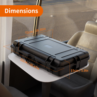 Étui de protection rigide Starlink Gen 3 avec kit de câbles, noir discret, étanche IP67, coque de voyage avec organisateur de rangement en mousse EVA personnalisée